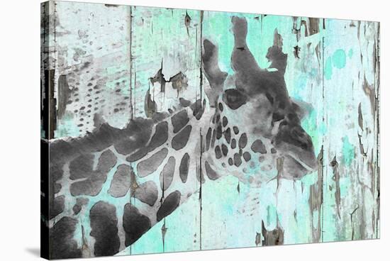 Giraffe Taking A Look-null-Stretched Canvas