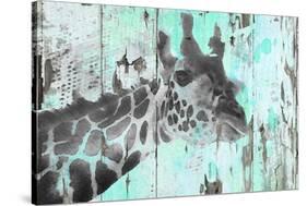 Giraffe Taking A Look-null-Stretched Canvas