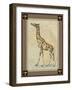 Giraffe with Border I-null-Framed Art Print