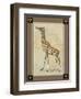 Giraffe with Border I-null-Framed Art Print