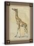 Giraffe with Border I-null-Stretched Canvas