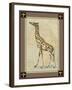 Giraffe with Border I-null-Framed Art Print