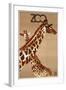 Giraffe Zoo Poland-Vintage Apple Collection-Framed Giclee Print