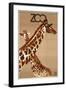 Giraffe Zoo Poland-Vintage Apple Collection-Framed Giclee Print