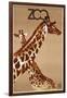 Giraffe Zoo Poland-Vintage Apple Collection-Framed Giclee Print