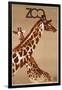 Giraffe Zoo Poland-Vintage Apple Collection-Framed Giclee Print