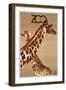 Giraffe Zoo Poland-Vintage Apple Collection-Framed Premium Giclee Print