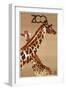 Giraffe Zoo Poland-Vintage Apple Collection-Framed Premium Giclee Print
