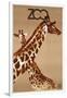 Giraffe Zoo Poland-Vintage Apple Collection-Framed Premium Giclee Print