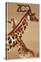 Giraffe Zoo Poland-Vintage Apple Collection-Stretched Canvas