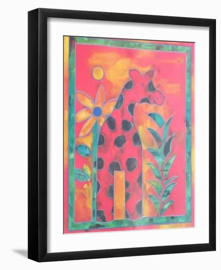 Giraffe-Lisa V^ Keaney-Framed Art Print