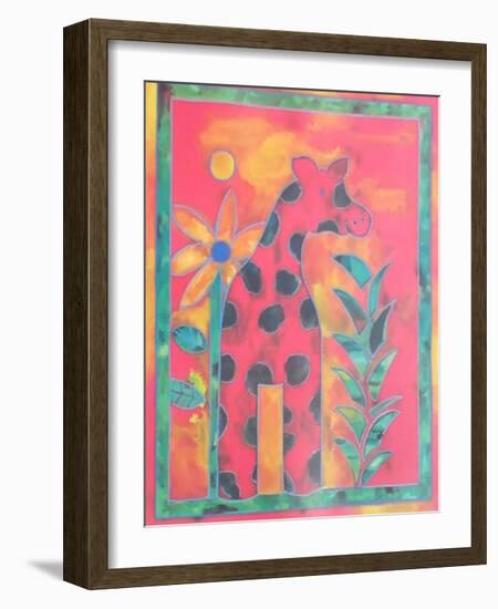 Giraffe-Lisa V^ Keaney-Framed Art Print