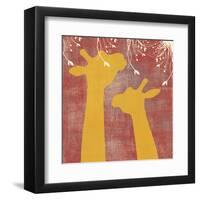 Giraffe-Erin Clark-Framed Art Print