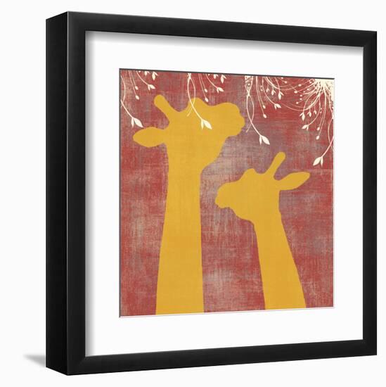Giraffe-Erin Clark-Framed Art Print