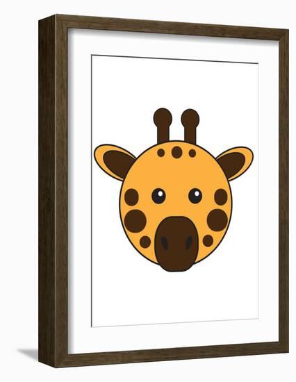 Giraffe-null-Framed Art Print