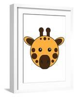 Giraffe-null-Framed Art Print