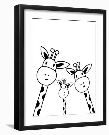 Giraffe-Nanamia Design-Framed Art Print