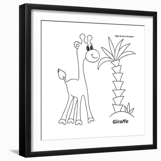 Giraffe-Olga And Alexey Drozdov-Framed Giclee Print