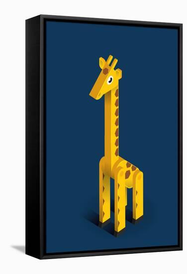 Giraffe-Bo Virkelyst Jensen-Framed Stretched Canvas
