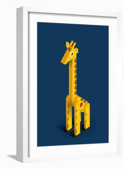 Giraffe-Bo Virkelyst Jensen-Framed Art Print