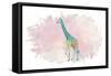 Giraffe-Victoria Brown-Framed Stretched Canvas