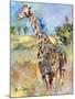 Giraffe-Richard Wallich-Mounted Premium Giclee Print