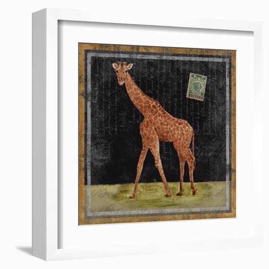 Giraffe-Lisa Ven Vertloh-Framed Art Print