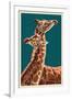 Giraffe-Lantern Press-Framed Art Print