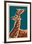 Giraffe-Lantern Press-Framed Art Print