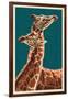 Giraffe-Lantern Press-Framed Art Print
