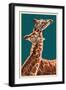 Giraffe-Lantern Press-Framed Art Print