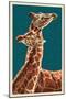 Giraffe-Lantern Press-Mounted Art Print