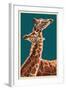 Giraffe-Lantern Press-Framed Art Print