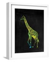 Giraffe-Victoria Brown-Framed Art Print