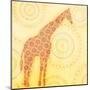 Giraffe-null-Mounted Art Print