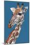 Giraffe-Mark Adlington-Mounted Premium Giclee Print