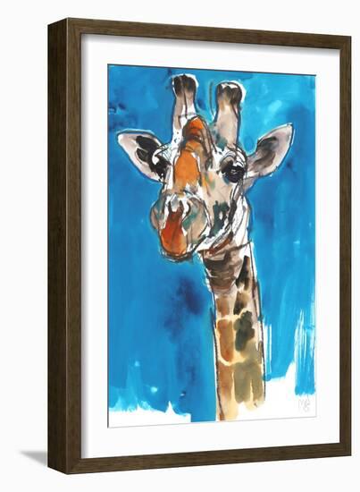 Giraffe-Mark Adlington-Framed Premium Giclee Print