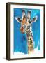 Giraffe-Mark Adlington-Framed Premium Giclee Print