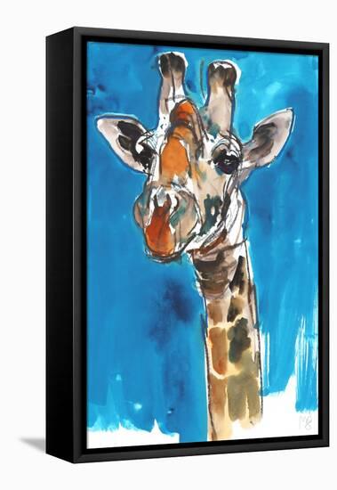 Giraffe-Mark Adlington-Framed Stretched Canvas