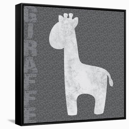 Giraffe-Lauren Gibbons-Framed Stretched Canvas