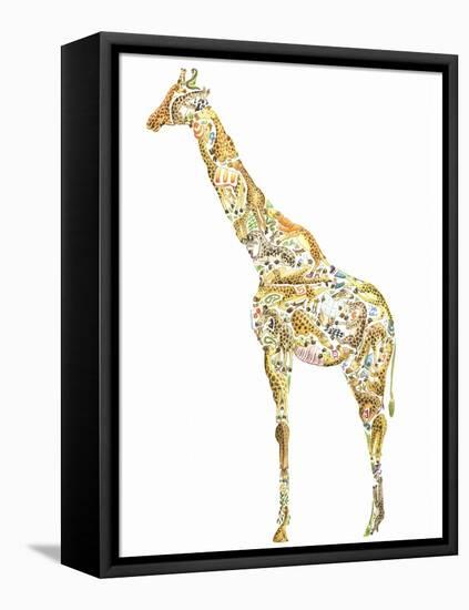 Giraffe-Louise Tate-Framed Stretched Canvas