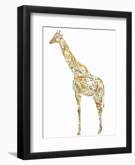 Giraffe-Louise Tate-Framed Premium Giclee Print