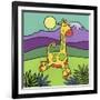 Giraffe-Denny Driver-Framed Giclee Print