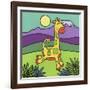 Giraffe-Denny Driver-Framed Giclee Print