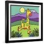 Giraffe-Denny Driver-Framed Giclee Print