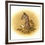 Giraffe-Peggy Harris-Framed Giclee Print