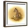 Giraffe-Peggy Harris-Framed Premium Giclee Print