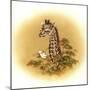 Giraffe-Peggy Harris-Mounted Premium Giclee Print