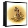 Giraffe-Peggy Harris-Framed Stretched Canvas