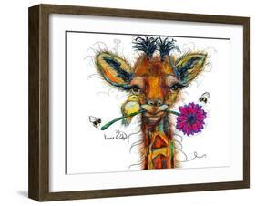 Giraffe-Karrie Evenson-Framed Art Print
